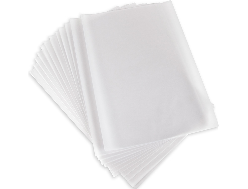 PAPEL VEGETAL LIDERPAPEL A4 90GR 210X297MM SOBRE DE 12 HOJAS