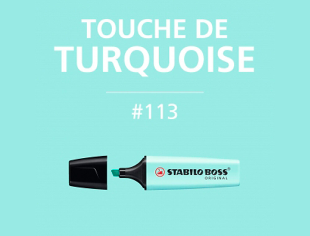 ROTULADOR STABILO BOSS PASTEL FLUORESCENTE 70 TOQUE DE TURQUESA