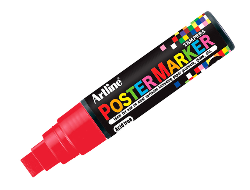 ROTULADOR ARTLINE POSTER MARKER EPP-12 PUNTA REDONDA 12 MM COLOR ROJO