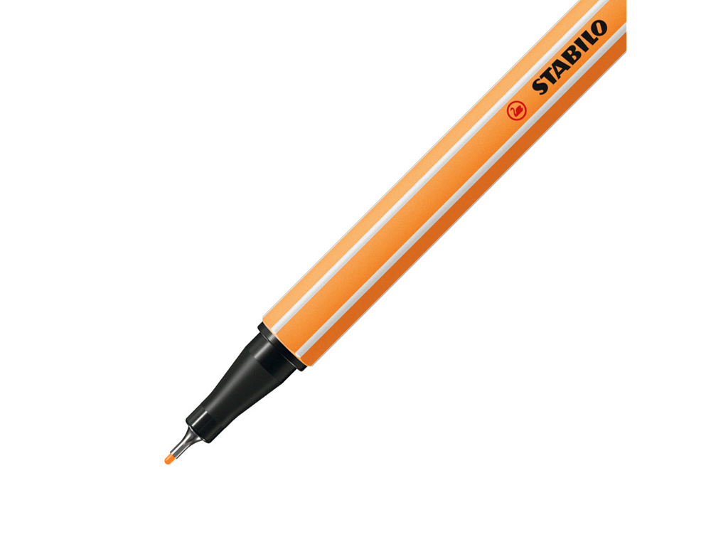 ROTULADOR STABILO PUNTA DE FIB RA POINT 88 NARANJA NEON PUNTA FINA 0,4MM