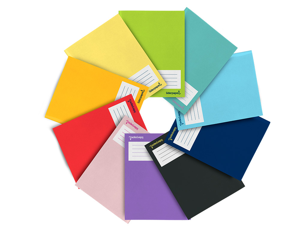 LIBRETA LIDERPAPEL SMART A5 32 HOJAS 60 G/M2 RAYADO N46 COLORES SURTIDOS