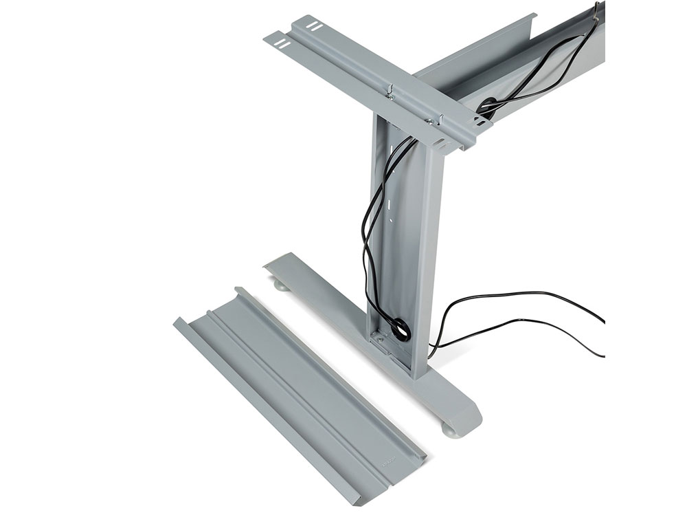 MESA DE OFICINA ROCADA METAL 2000AC01 ALUMINIO /HAYA 120X60 CM