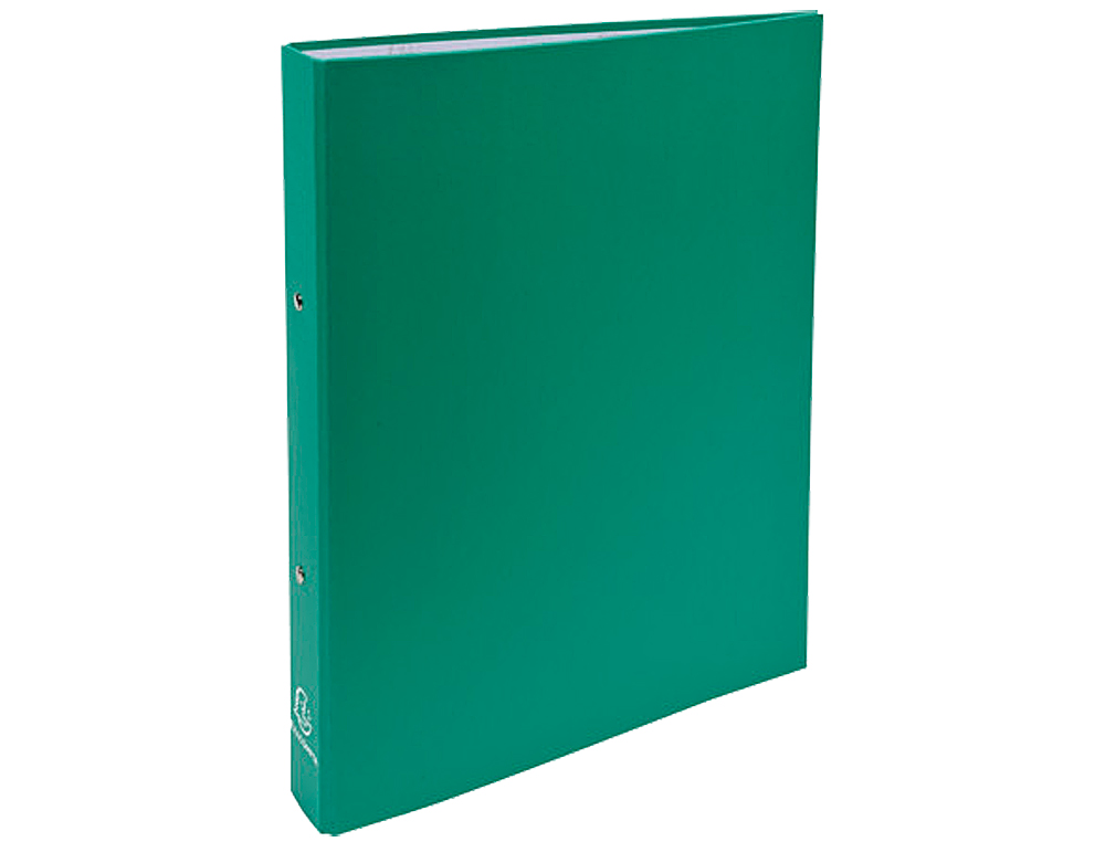 CARPETA DE 2 ANILLAS 30MM REDONDAS EXACOMPTA DIN A4 CARTON FORRADO VERDE OSCURO