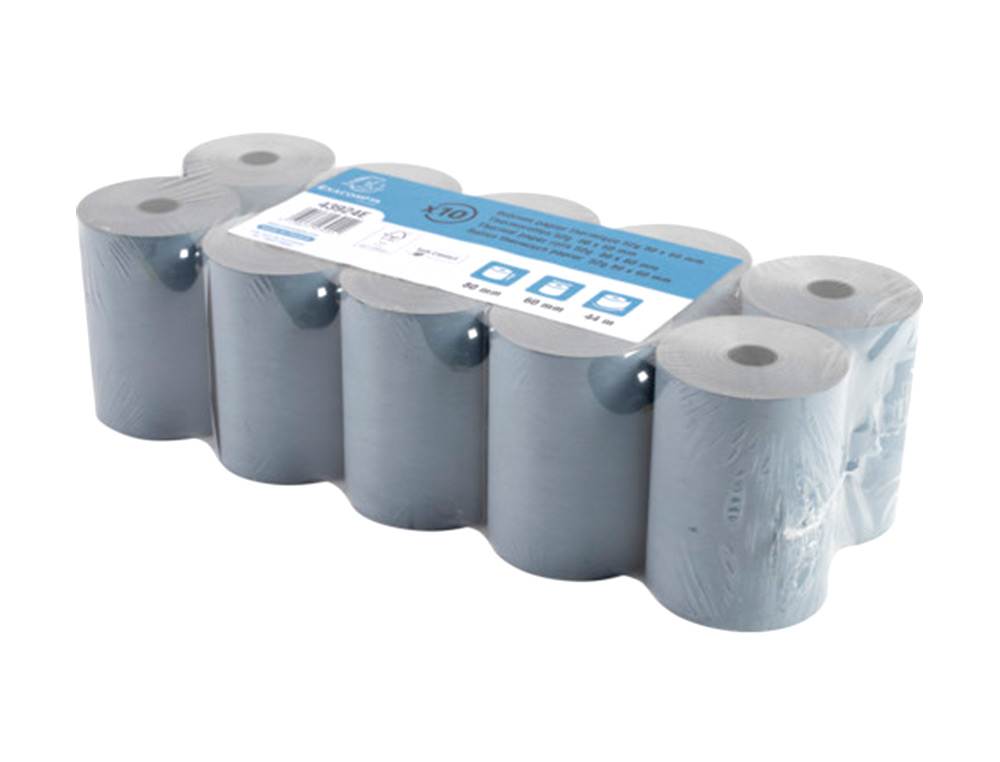 ROLLO SUMADORA EXACOMPTA SAFE CONTACT TERMICO 80 MM X 60 MM 52 G/M2