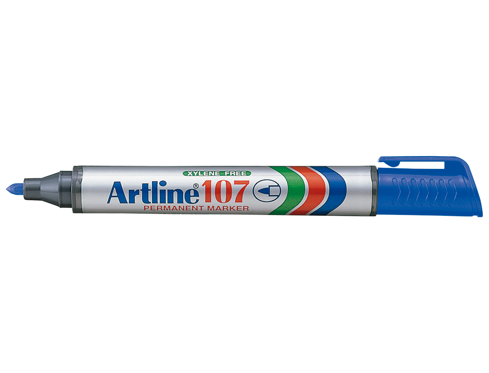 ROTULADOR ARTLINE MARCADOR PERMANENTE 107 AZUL PUNTA REDONDA