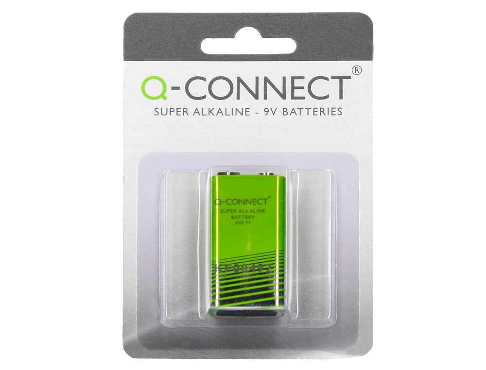PILA Q-CONNECT ALCALINA 9V BLISTER CON 1 UNIDAD