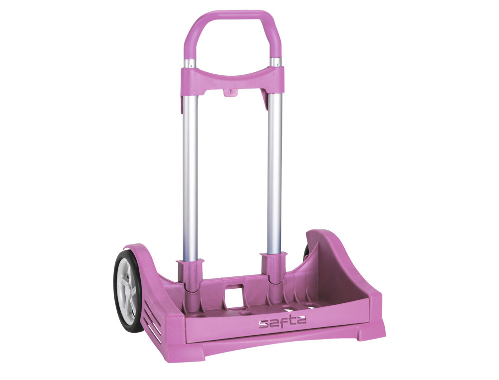CARRO ESCOLAR SAFTA PORTAMOCHILAS EVOLUTION ROSA CLARO