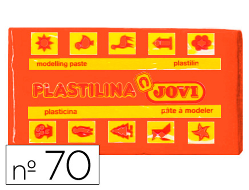 PLASTILINA JOVI 70 NARANJA UNIDAD TAMAO PEQUEO