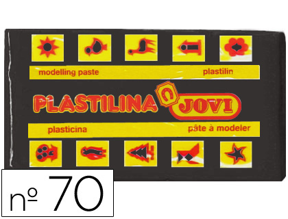 PLASTILINA JOVI 70 NEGRO UNIDAD TAMAO PEQUEO