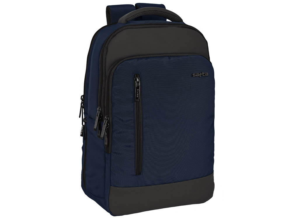 CARTERA ESCOLAR SAFTA BUSINESS (BLACK-BLUE-GREY) MOCHILA ORDENADOR 15,6