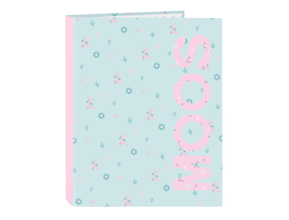 CARPETA 4 ANILLAS MIXTAS SAFTA FOLIO MOOS GARDEN