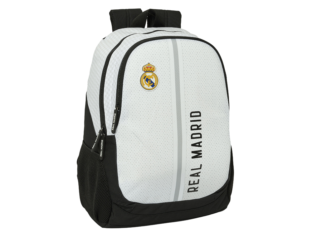 MOCHILA SAFTA ADAPTADA CARRO REAL MADRID 1 EQUIPACION 24/25 440X320X160 MM
