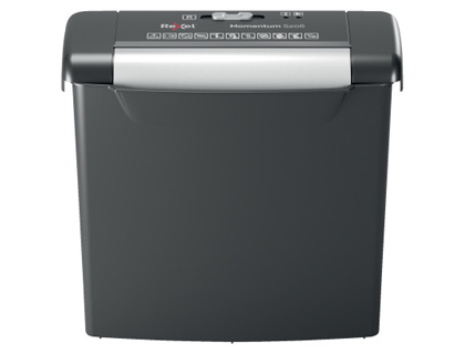 DESTRUCTORA DE DOCUMENTOS REXEL MOMENTUM S206 CAPACIDAD DE CORTE 6 HOJAS DESTRUYE GRAPAS Y CLIPS