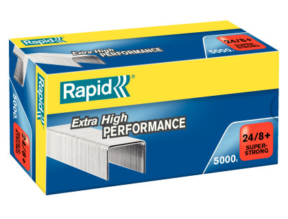 GRAPAS RAPID N 24/8+ GALVANIZADA CAJA DE 5000 UNIDADES