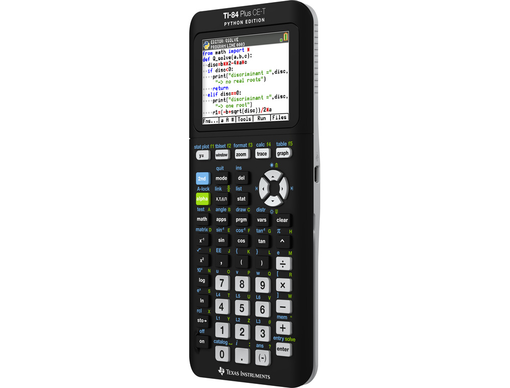 CALCULADORA TEXAS INSTRUMENTS TI-84 PLUS CE-T PYTHON GRAFICA 10 LINEAS 3MB ROM 154KB RAM