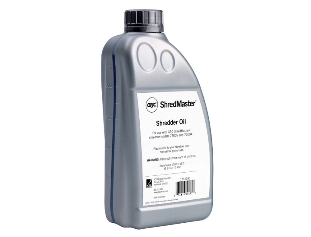 ACEITE LUBRICANTE REXEL PARA DESTRUCTORA DE DOCUMENTOS SERIE 7000 BOTE DE 1 L