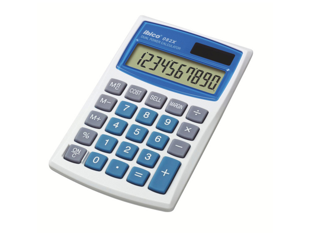 CALCULADORA IBICO 082X SOBREMESA 10 DIGITOS 68X8X112 MM