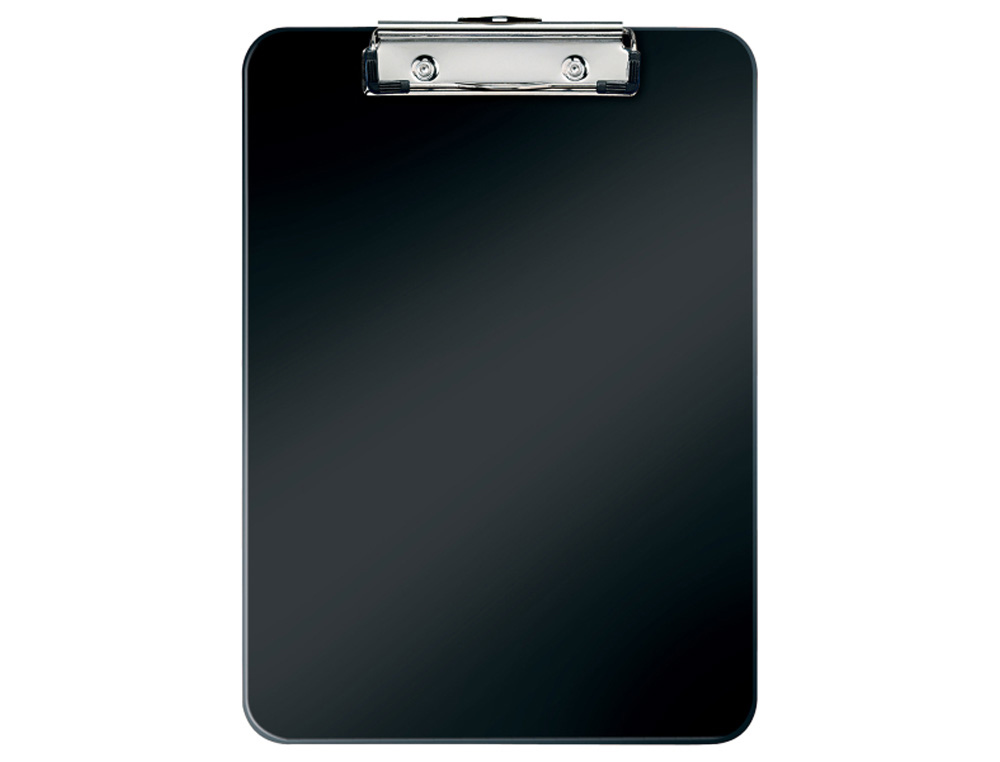 CARPETA LEITZ WOW PLASTICO RIGIDO DIN A4 CON PINZA SUPERIOR COLOR NEGRO