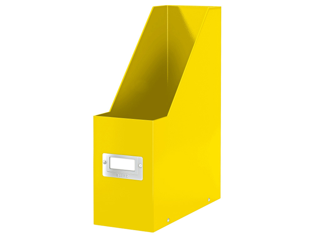 REVISTERO LEITZ CLICK & STORE CARTON FORRADO COLOR AMARILLO 103X170X235 MM