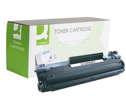 TONER Q-CONNECT COMPATIBLE HP CB436A LASERJET /P1505N/M1120MFP/M1522MFP/MFP -2.000PAG- NEGR0