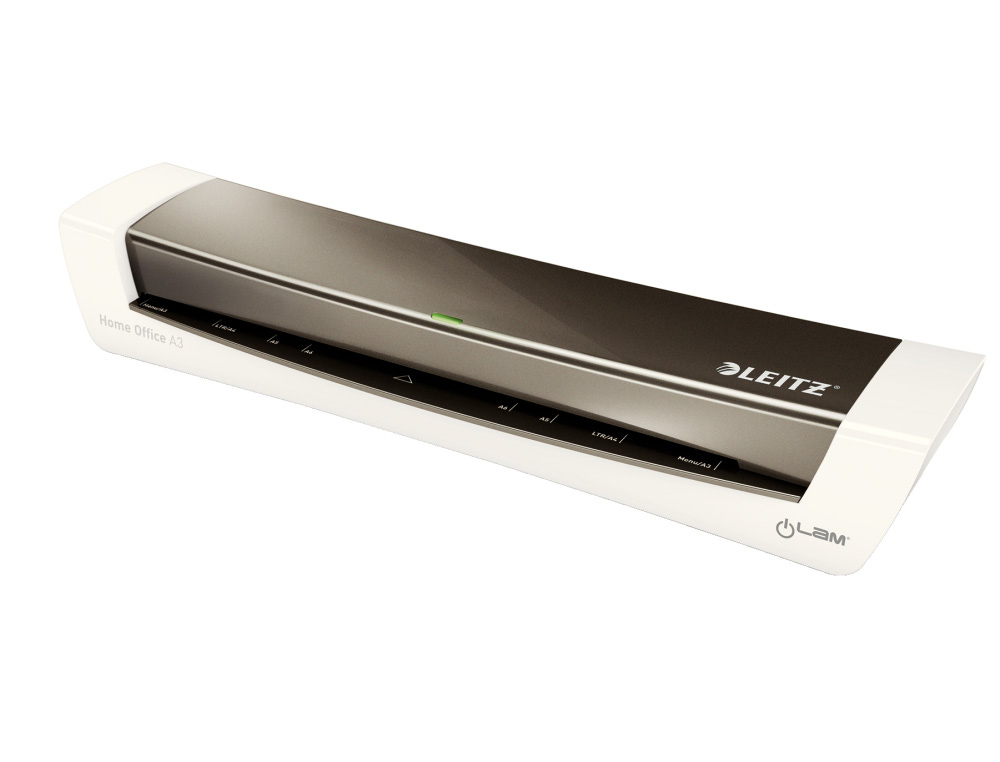 PLASTIFICADORA LEITZ ILAM HOME OFFICE DIN A3 CON 2 RODILLOS HASTA 125 MC COLOR GRIS